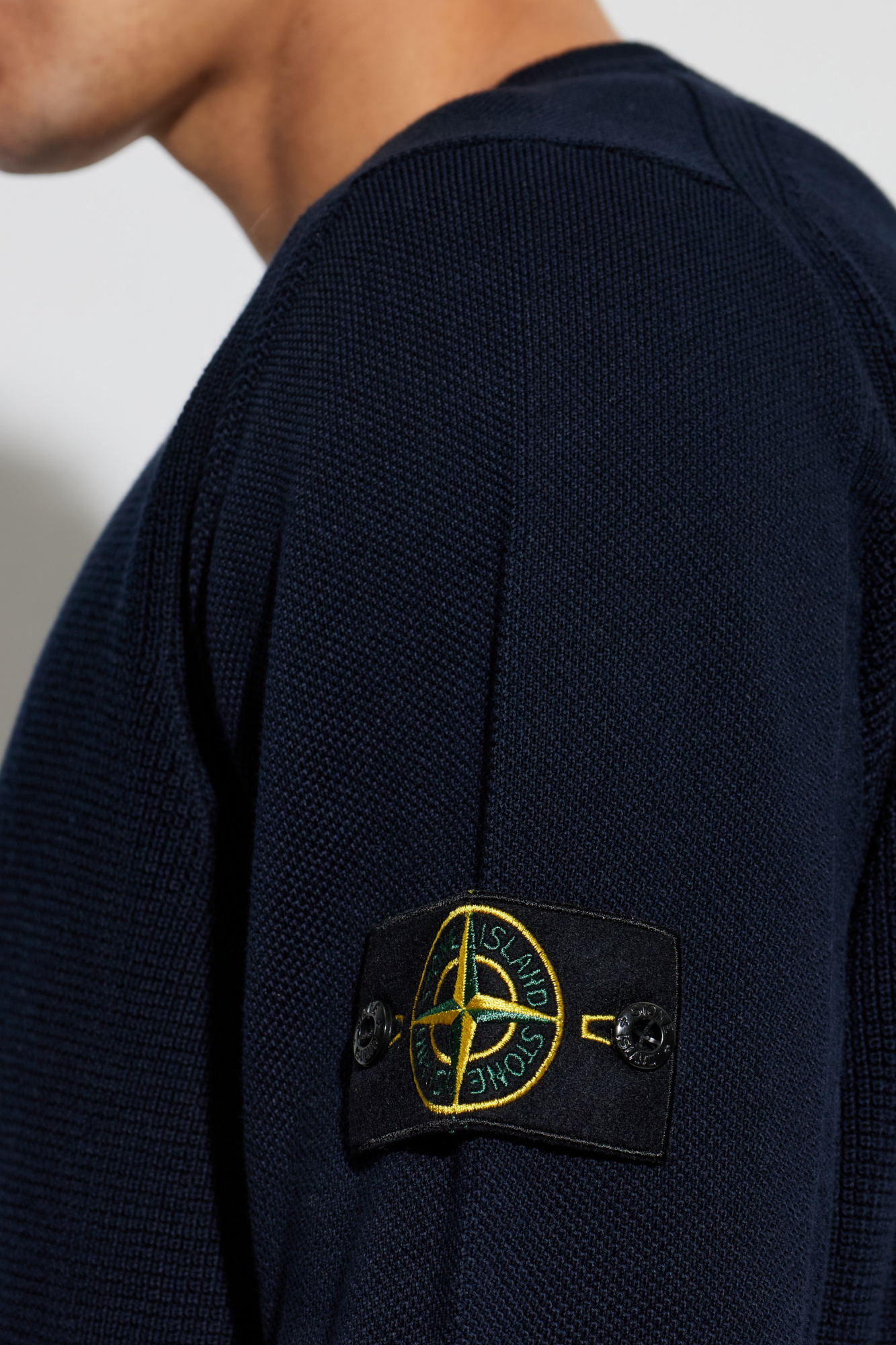 Navy blue Crew neck sweater Stone Island - Vitkac Kuwait